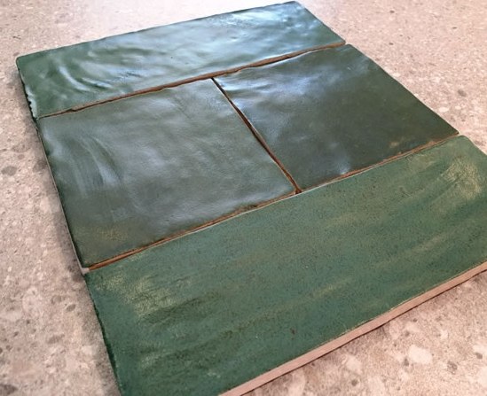 Green subway tiles Sydney Zellige